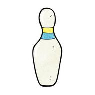cartoon ten pin bowling skittle N5