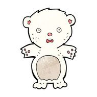 frightened polar bear cartoon N3