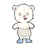 cartoon happy teddy bear in boots N8