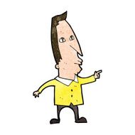 cartoon pointing man N89