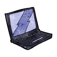 Cartoon Laptop Computer N21