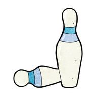 cartoon ten pin bowling skittles N5