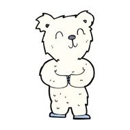 cartoon happy little polar bear N9