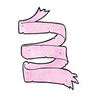 cartoon pink scroll N2