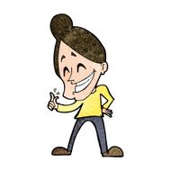 cartoon man snapping fingers N9