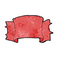 cartoon heraldry scroll banner N4