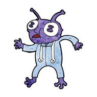 cartoon alien spaceman N20