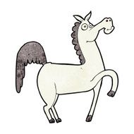 Funny cartoon horse N11