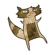 Cartoon Raccoon N26