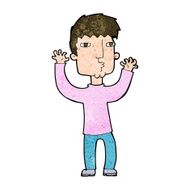 Cartoon Anxious Man N14