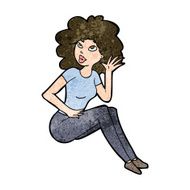 cartoon woman listening N7