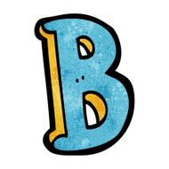 Cartoon Letter B N20