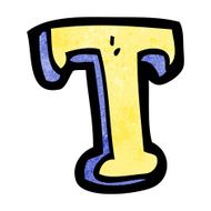 Cartoon Letter T N15