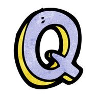Cartoon Letter Q N14
