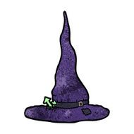 cartoon spooky witches hat N18