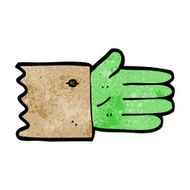 cartoon zombie hand symbol N3