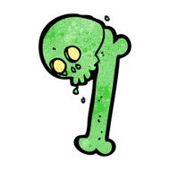 cartoon halloween bone number N84