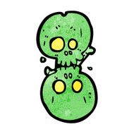 cartoon halloween bone number N87