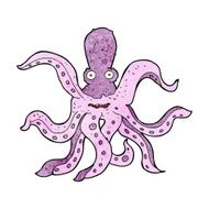 cartoon giant octopus N10