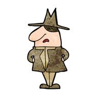 cartoon man in coat and hat N9