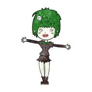 cartoon happy vampire girl N30