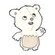 cartoon happy little teddy polar bear N3