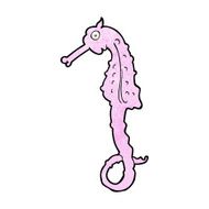 Cartoon Sea Horse N27