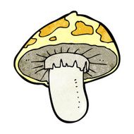 cartoon toadstool N87