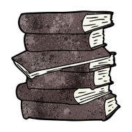 Cartoon Pile Of Books N9