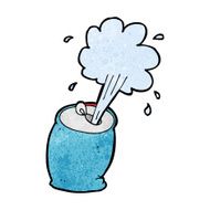 cartoon fizzing soda can N28