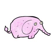 cartoon sad little elephant N8