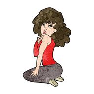 cartoon woman posing N30