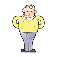 cartoon worried man N88