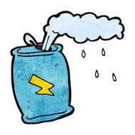 cartoon fizzing soda can N29