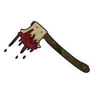 cartoon bloody axe N23