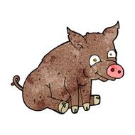 cartoon happy pig N5