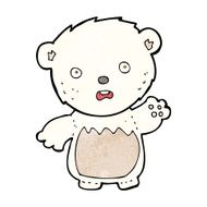 cartoon worried polar bear N2