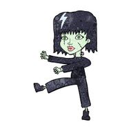cartoon zombie girl N10