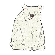 cartoon funny polar bear N5