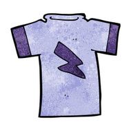 cartoon t shirt with lightning bolt N8