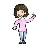 cartoon woman with idea N211