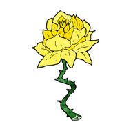 cartoon flower N369