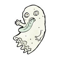 gross cartoon ghost N17