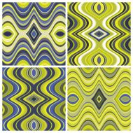 Set of Vector Seamless Abstract Wavy Backgrounds N3