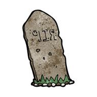 cartoon spooky grave N49