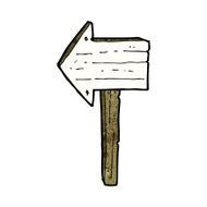 Cartoon Sign Post N49