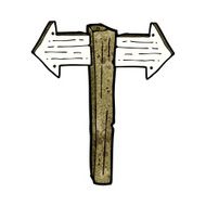 Cartoon Sign Post N51