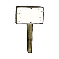 Cartoon Sign Post N52