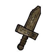 cartoon wooden sword N9