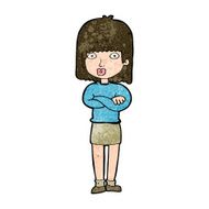cartoon impatient woman N9